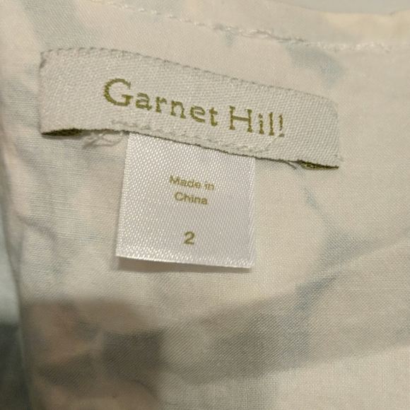 💕Garnet Hill size 2 Blue Floral Sleeveless Dress - Picture 4 of 8